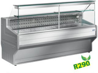 REFRIGERATED DISPLAY COUNTER-FRONT GLASS 90&deg;