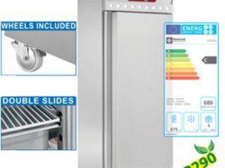 VENT. REFR. 700 L. 1 DOOR (GN2/1) ON WHEELS